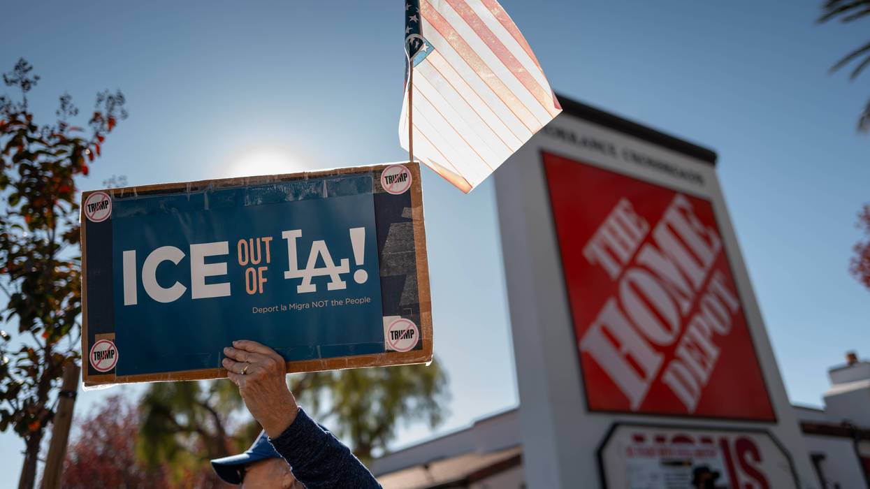 Anti-ICE and Home Depot Protest in Torrance, California