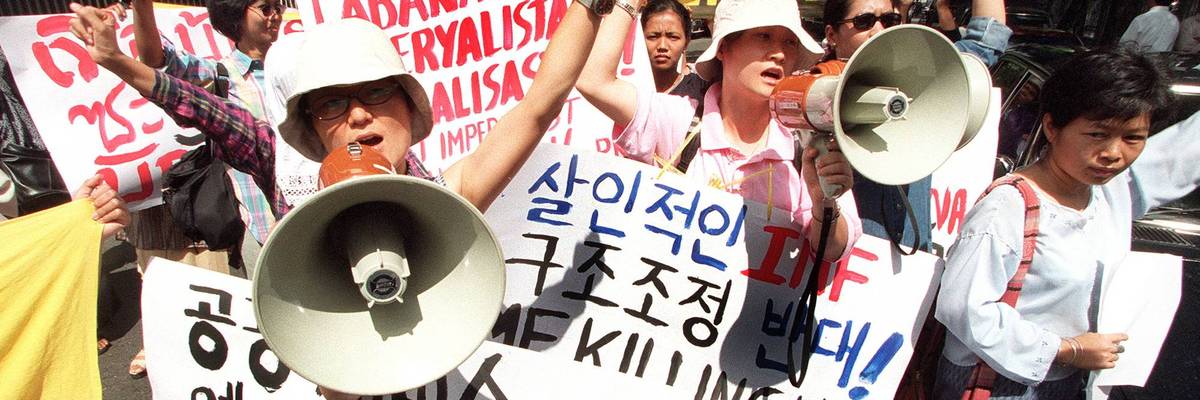Anti-IMF and World Bank protest in Thailand