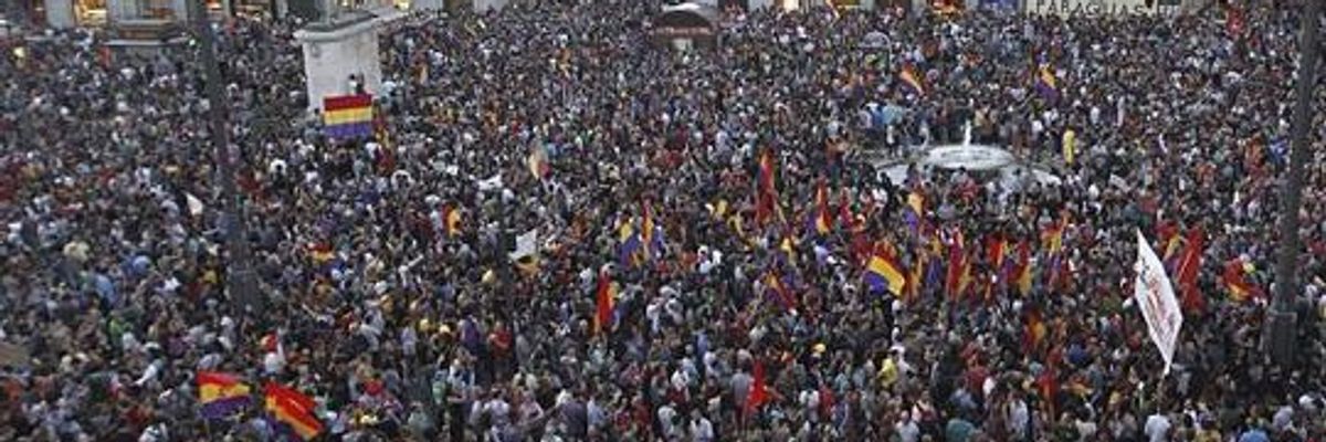 Anti-monarchy demo held in Madrid, Spain on Saturday, June 7, 2014