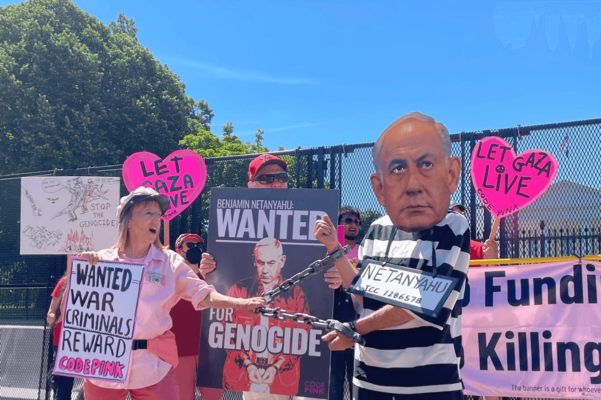 Anti-Netanyahu protest.