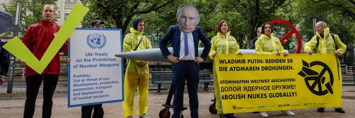Anti-nuclear war protest. 