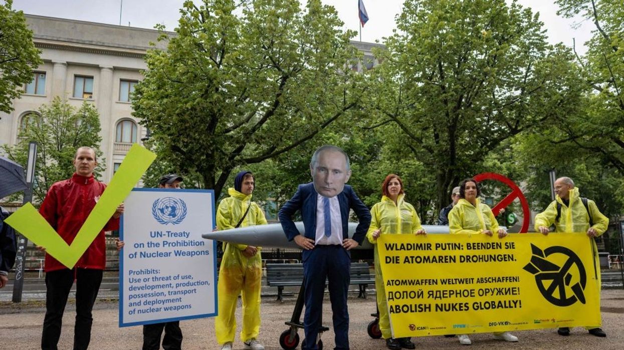 Anti-nuclear war protest.