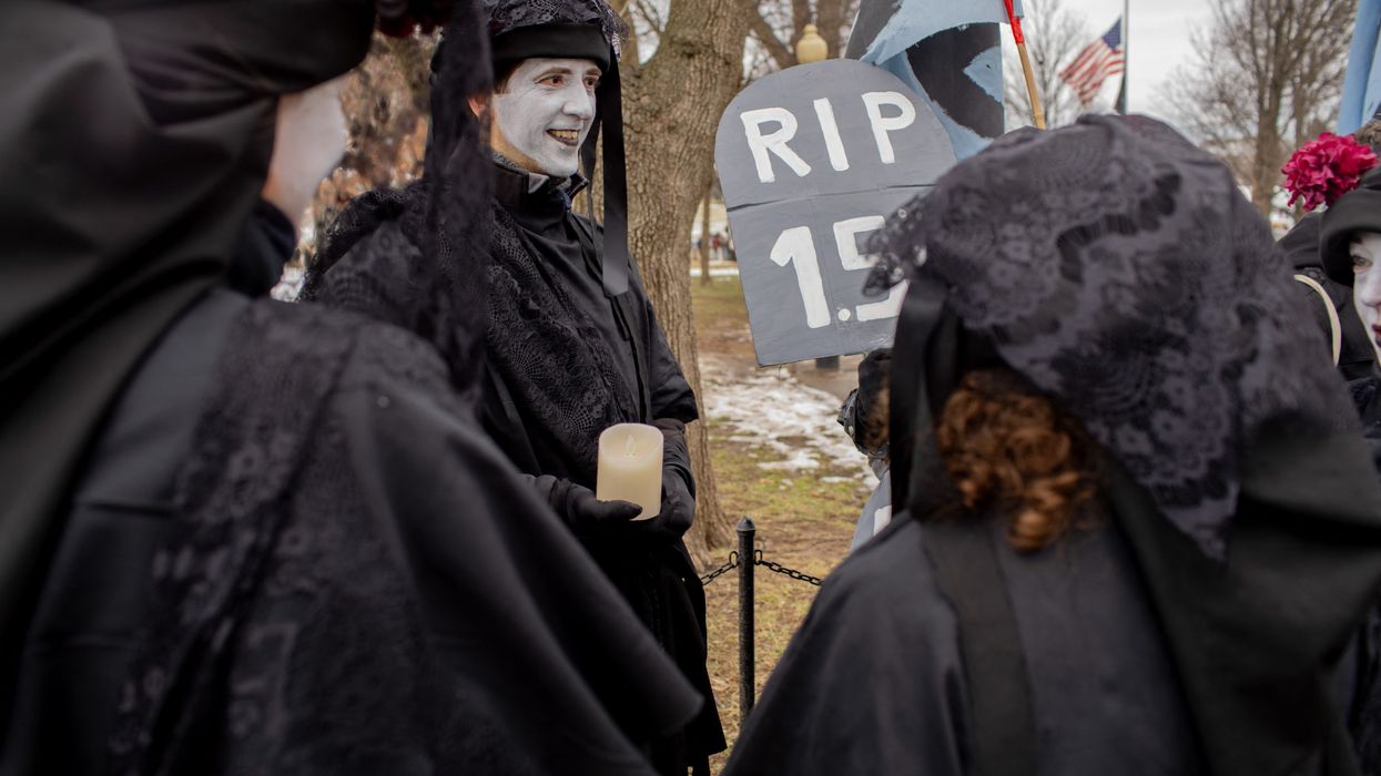 Anti-Trump climate protesters.