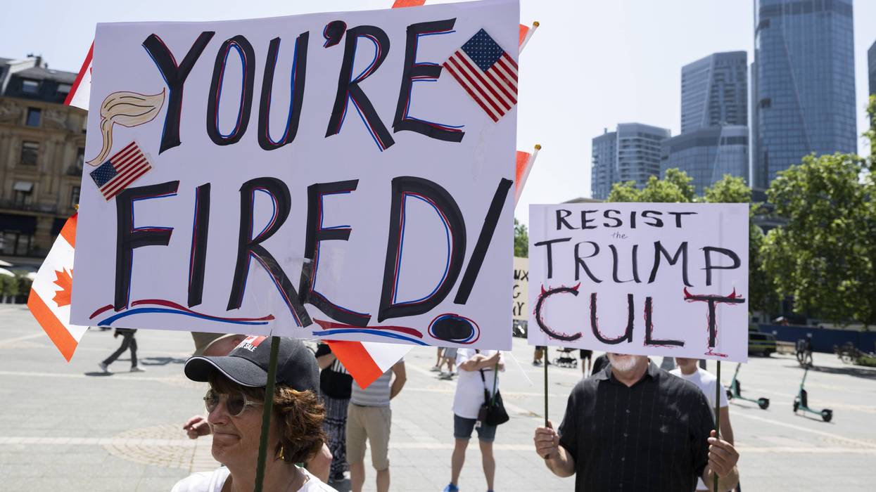 Anti-Trump demonstration in Frankfurt