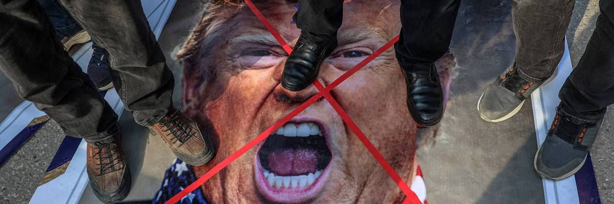 Anti-Trump demonstration in Turkey after US Attack on Iran