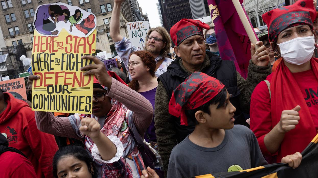Anti-Trump demonstrators