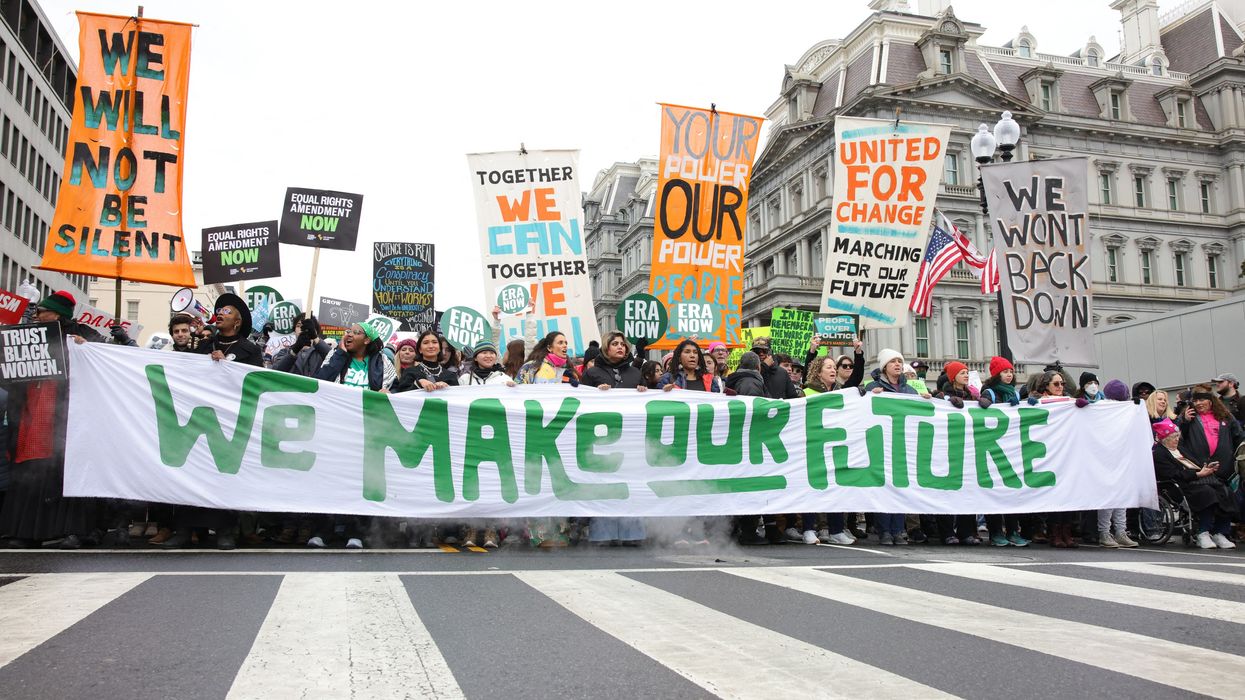 Anti-Trump march.