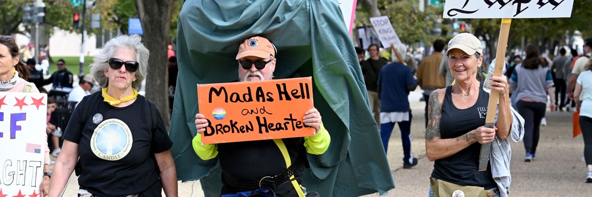 Anti-Trump 'No Kings' Rally Held In Cities Across US