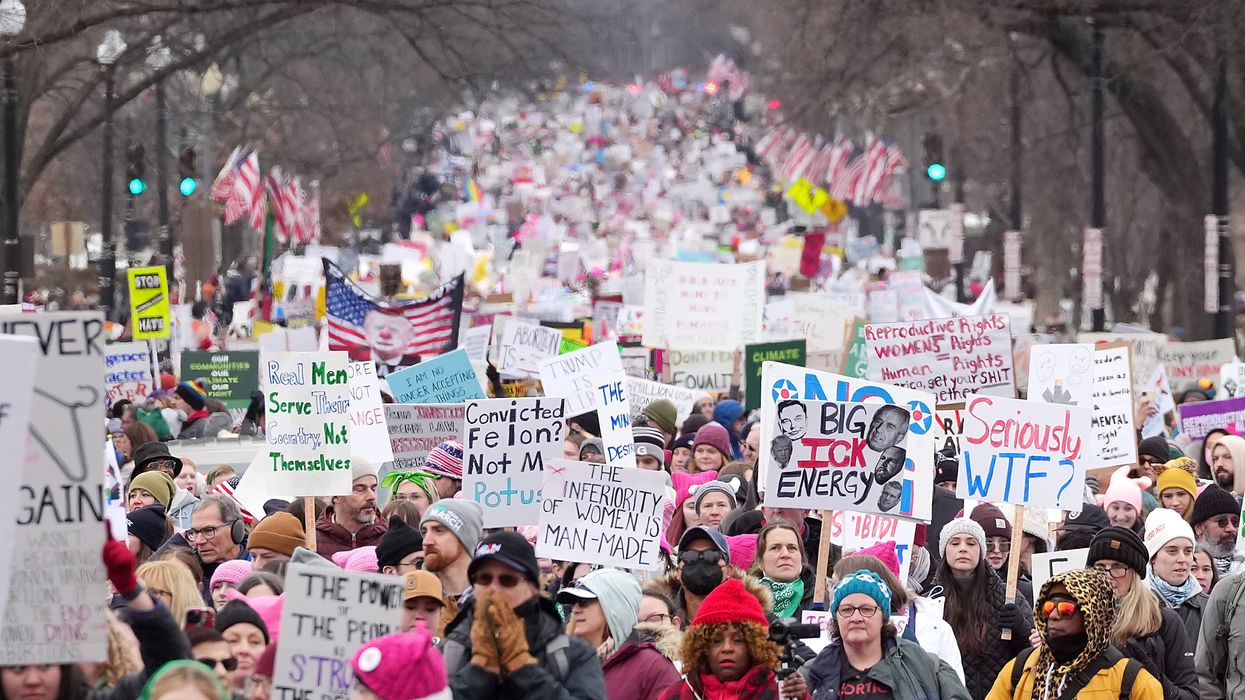 Anti-Trump protest.