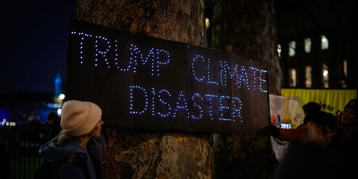 Anti-Trump Rally Held Outside Downing Street During Auguration Of The 47th US President