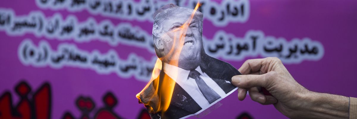 Anti-US Protest in Iran on Eve of New Sanctions