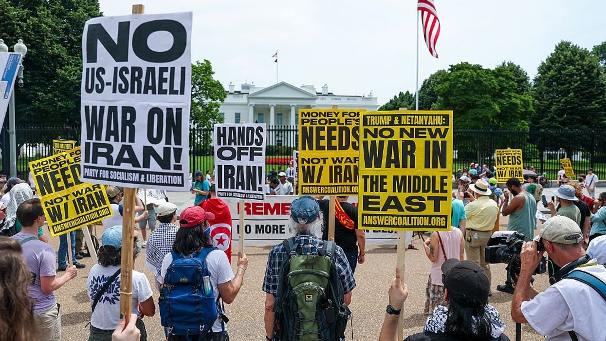 Anti-War Protestors Outside White House