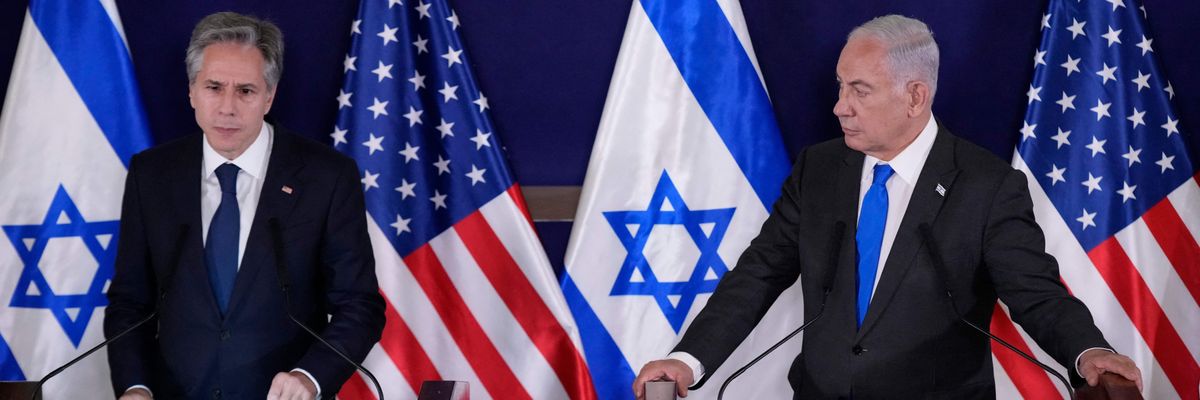 Antony Blinken and Benjamin Netanyahu