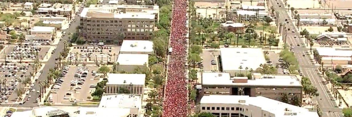 Tens of Thousands Mobilize to Support Arizona Teachers Amid Backlash