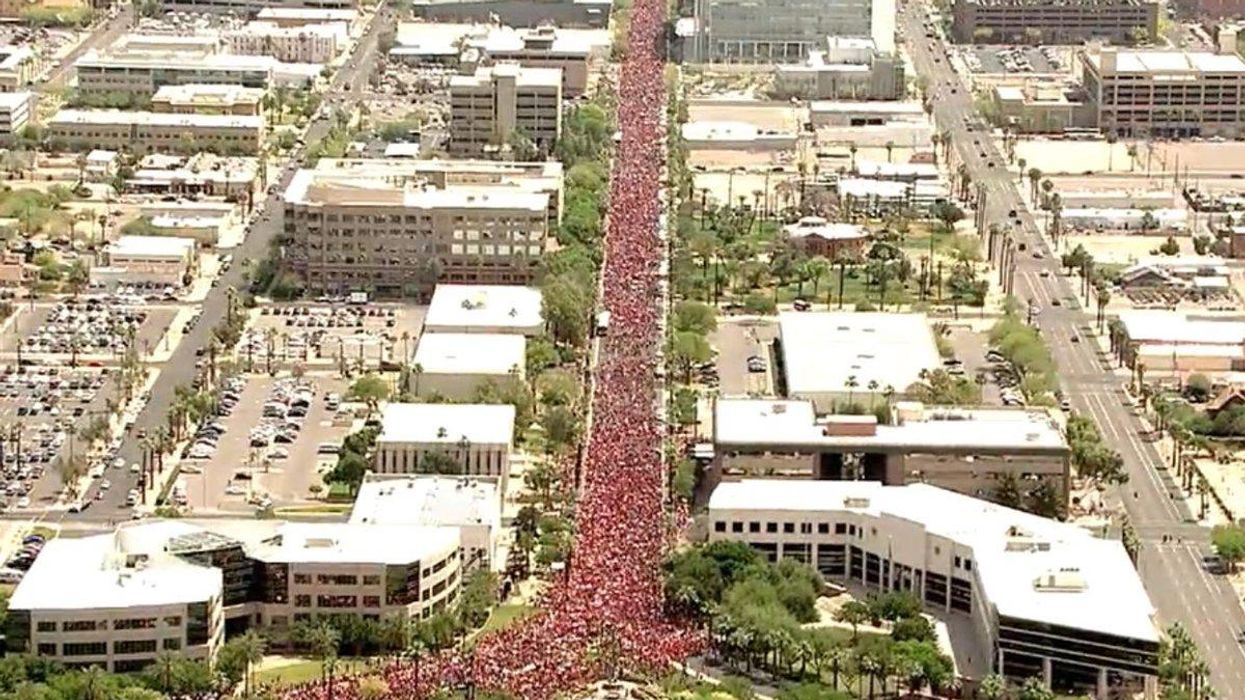 Tens of Thousands Mobilize to Support Arizona Teachers Amid Backlash