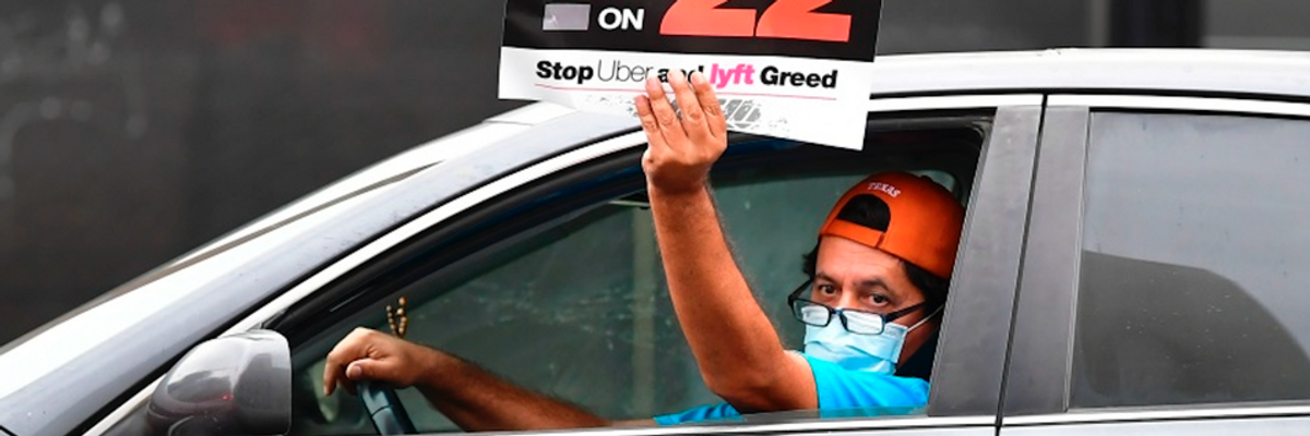 Race to the Bottom Continues for Workers as Uber, Lyft Win Prop 22 Passage After Historic Money Dump