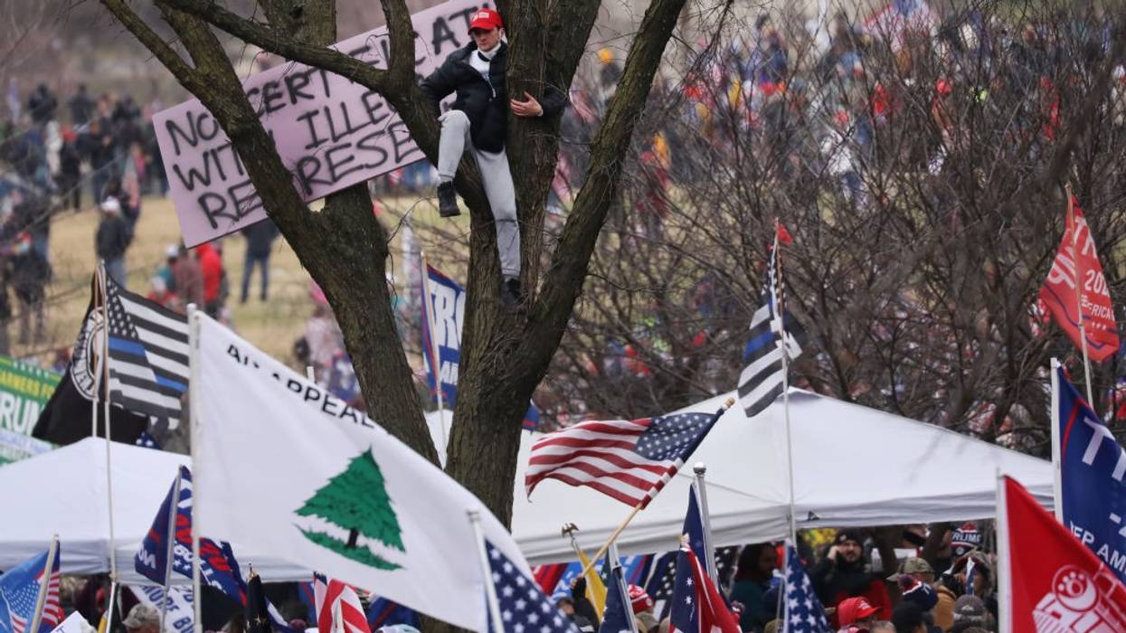 Appeal to Heaven flag shown at January 6, 2021 insurrection.