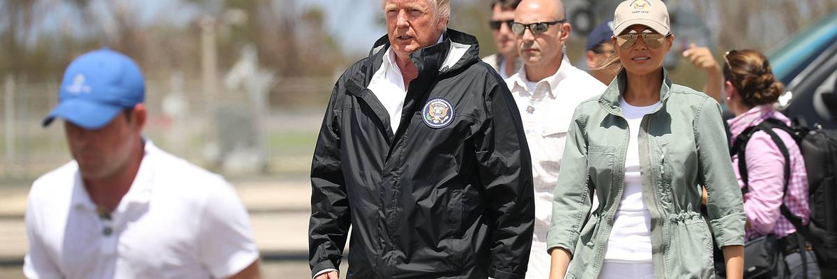 Trump's Disgusting, Tone Deaf, Paper-Towel-Throwing Trip to Puerto Rico