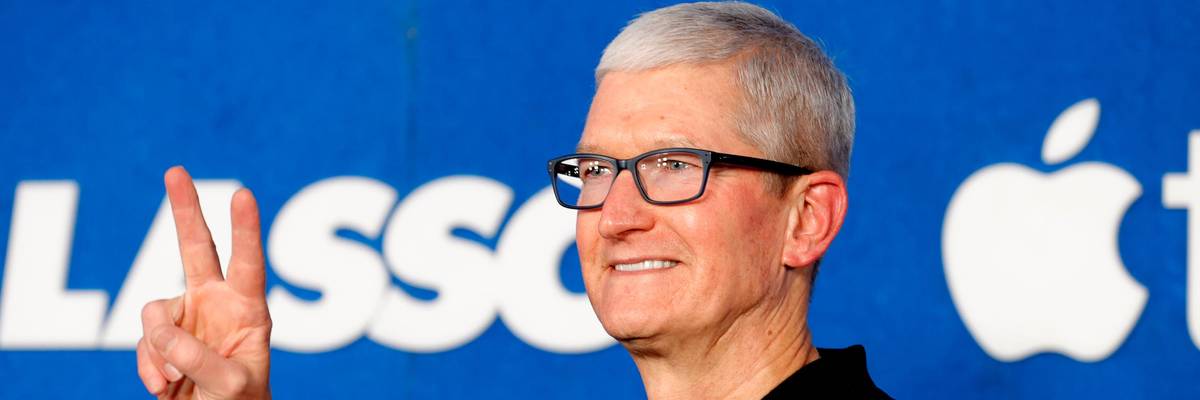 Apple CEO Tim Cook attends an event