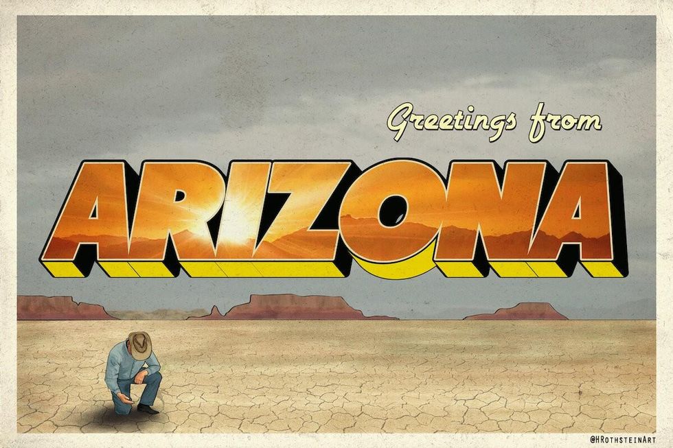 arizona climate postcard