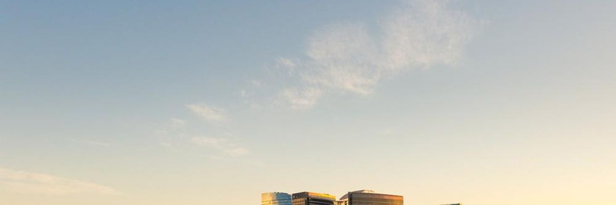 Arlington, Virginia, where many defense contractor offices are.