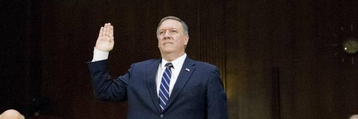 As Progressives Nationwide Urgently Mobilize to Block Pompeo, Hillary Clinton Reportedly Gave Him 'Advice'