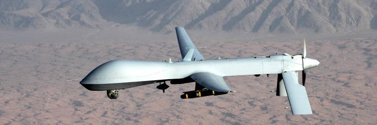 Message Is Clear as Trump Plays Weapons Salesman: 'Buy American...Tanks, Drones, Bombs, and Guns!'