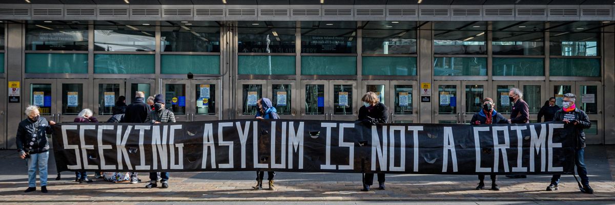 asylum protest