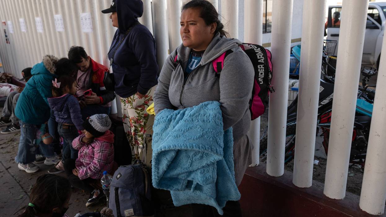 Asylum seekers wait in Tijuana