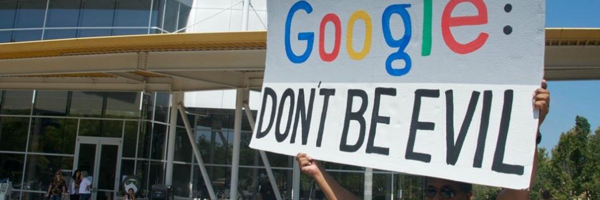 More Cracks in Google's 'Don't Be Evil' Mantra as Data Collection, Political Power Soar
