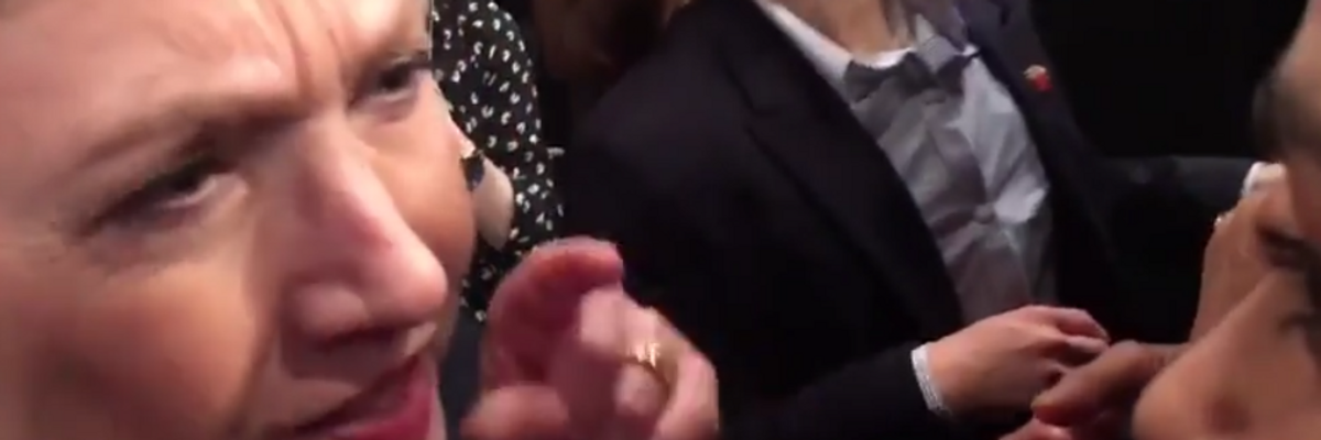 "I'm Sick of It": Climate Activist Touches Nerve, Clinton Responds with Finger