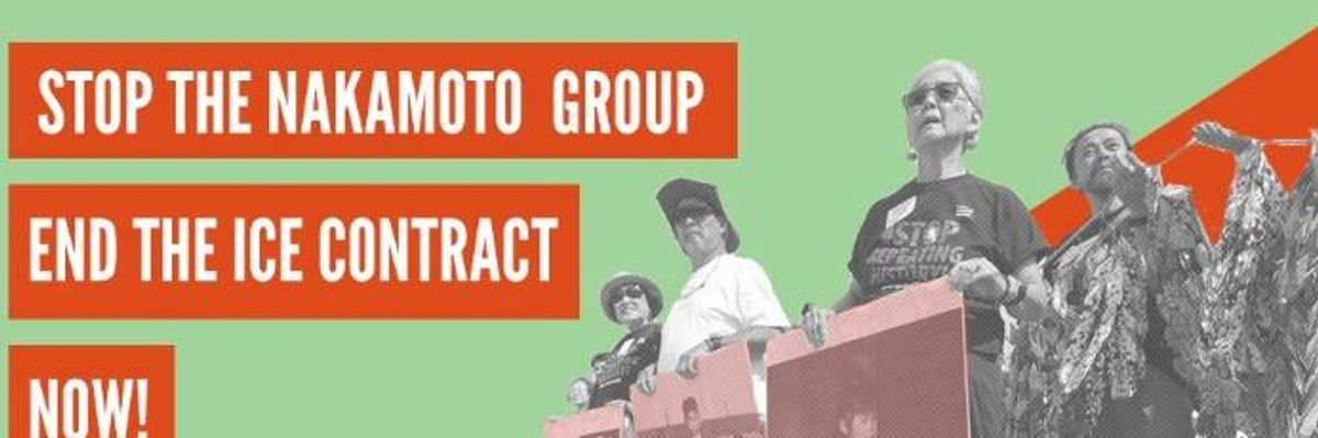 Activists Confront CEO's "Disgusting" Use of Family's History at WWII Incarceration Camps to Justify Propping Up ICE's Migrant Detention