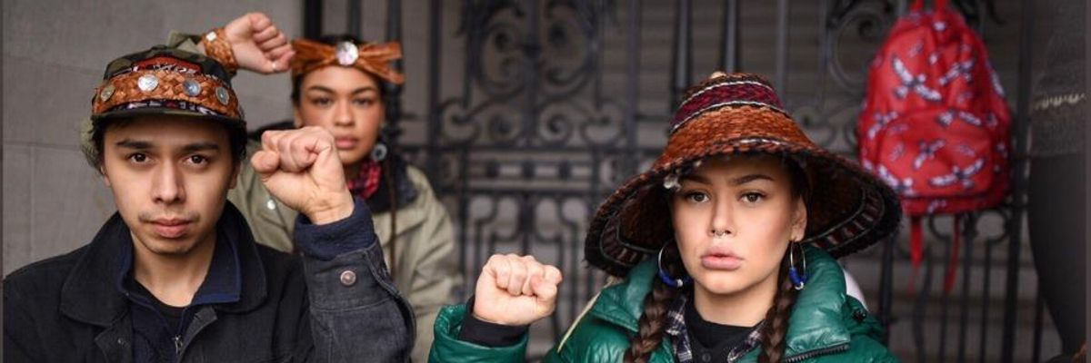 'Colonialism In All Its Ugliness': Indigenous Land Defenders Condemn Violent Police Raid on Camp Blocking Pipeline Construction