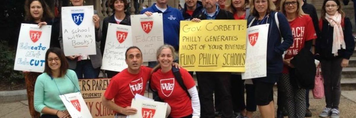 #SolidarityWithTeachers: Philly Educators, Students, Parents Take to the Streets