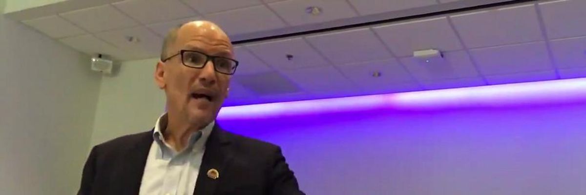 'This Exchange Cuts to the Heart of Our Crisis': Watch DNC Chair Hide Behind Party Rules to Argue Against Climate-Focused Debate