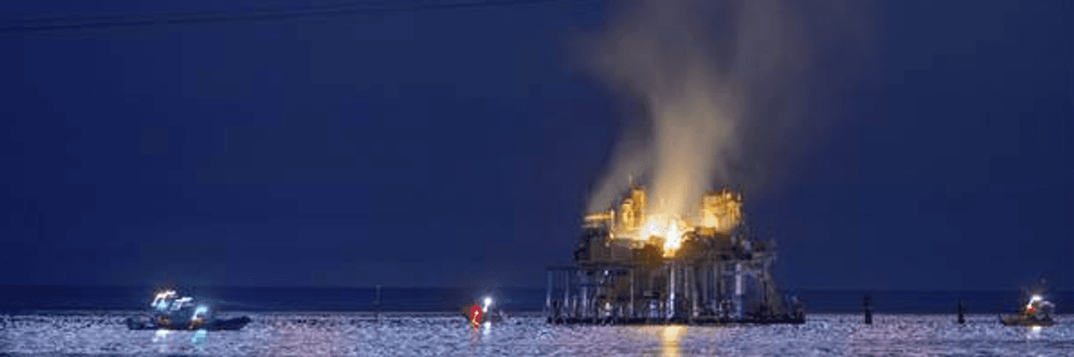 As Trump Moves to Slash Safety Rules, Oil Rig Explosion Leaves 7 Injured, 1 Missing