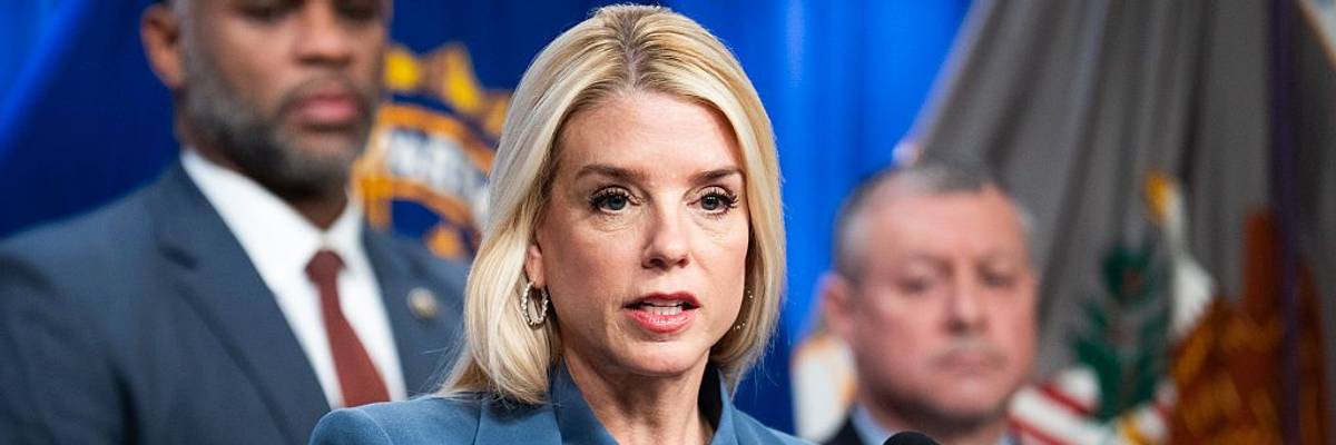 Leaked Memo Shows Pam Bondi Wants List of 'Domestic Terrorism' Groups Who Express 'Anti-American Sentiment'