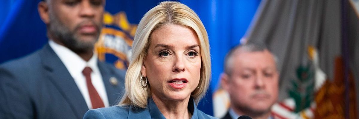 Leaked Memo Shows Pam Bondi Wants List of 'Domestic Terrorism' Groups Who Express 'Anti-American Sentiment'