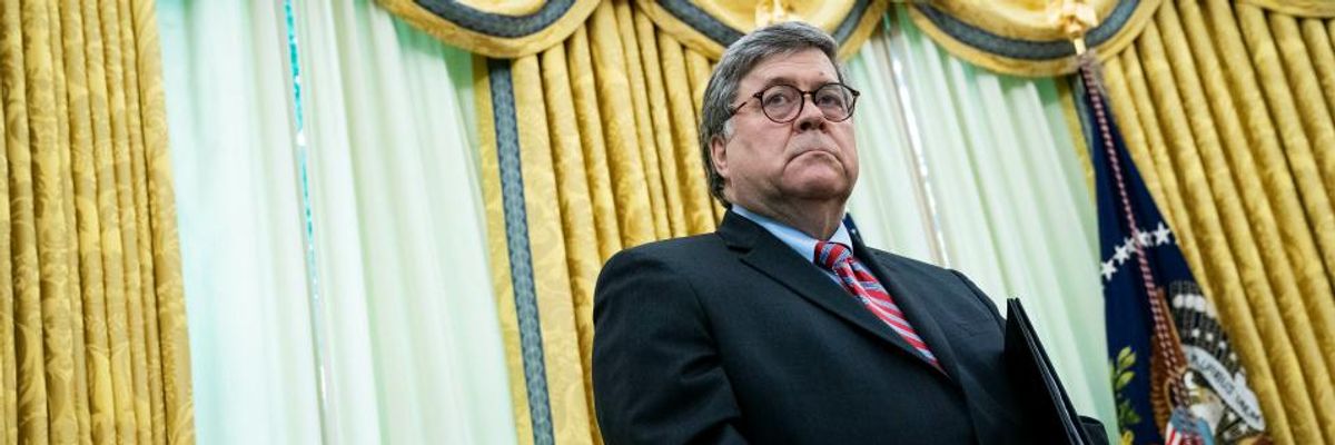 Defending Assault on Peaceful Protesters in DC, William Barr Falsely Claims Pepper Spray 'Not a Chemical Irritant'