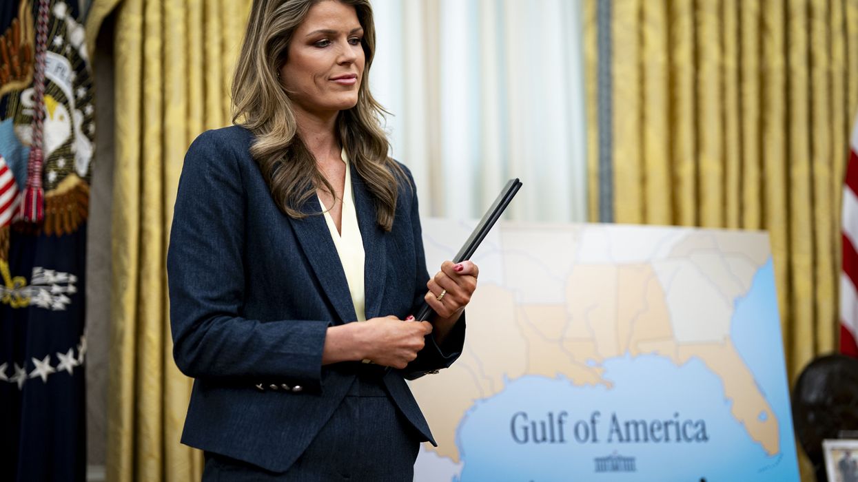 Attorney Lindsey Halligan in the Oval Office of the White House