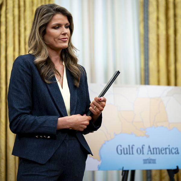 Attorney Lindsey Halligan in the Oval Office of the White House