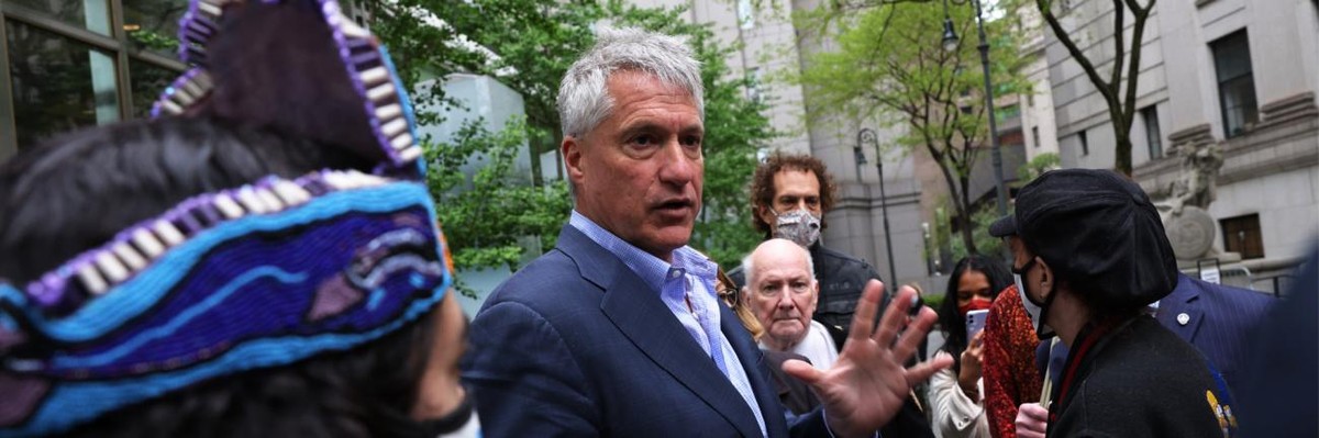 Supporters Rally for Steven Donziger as Chevron's Trial Aimed at 'Silencing Critics' Begins