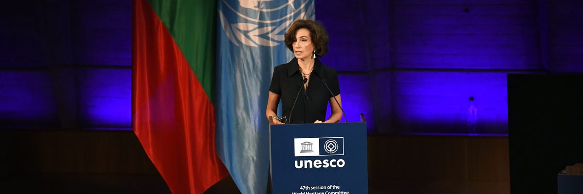 Audrey Azoulay, director-general of the United Nations Educational, Scientific and Cultural Organization (UNESCO)