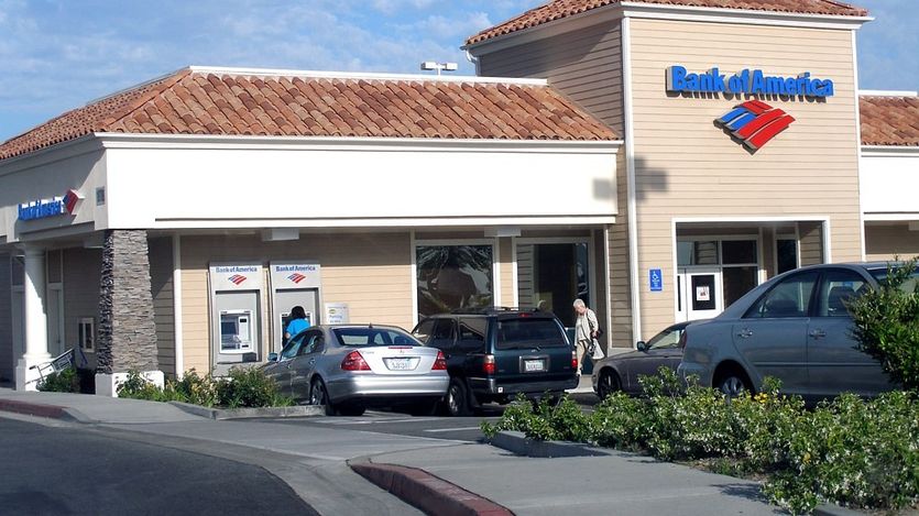 Bank of America branch.