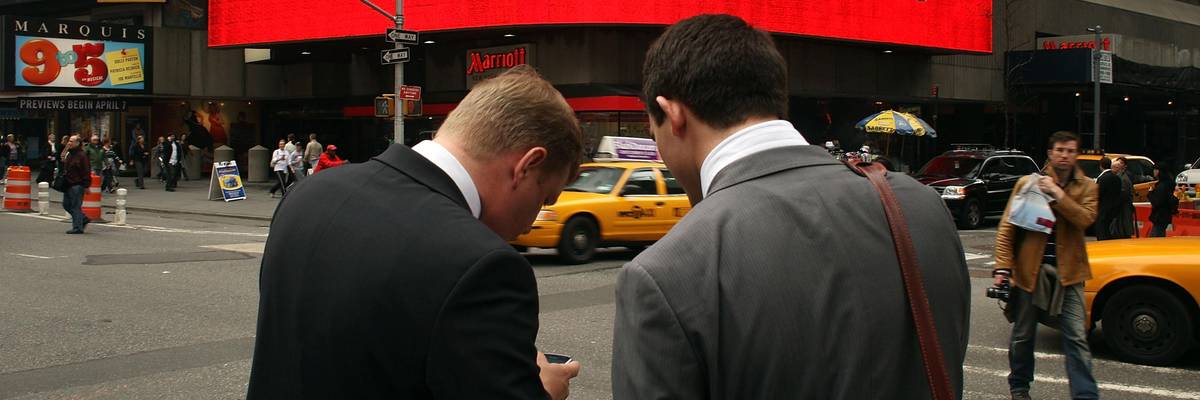 Bank of America sign in New York City