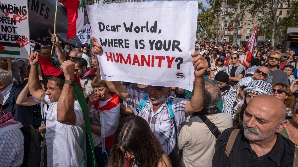 Barcelona protest against Gaza war