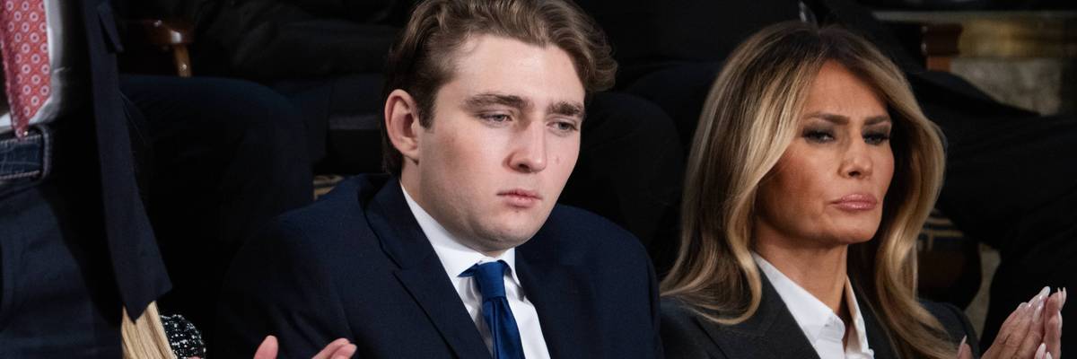 Barron Trump and Melania