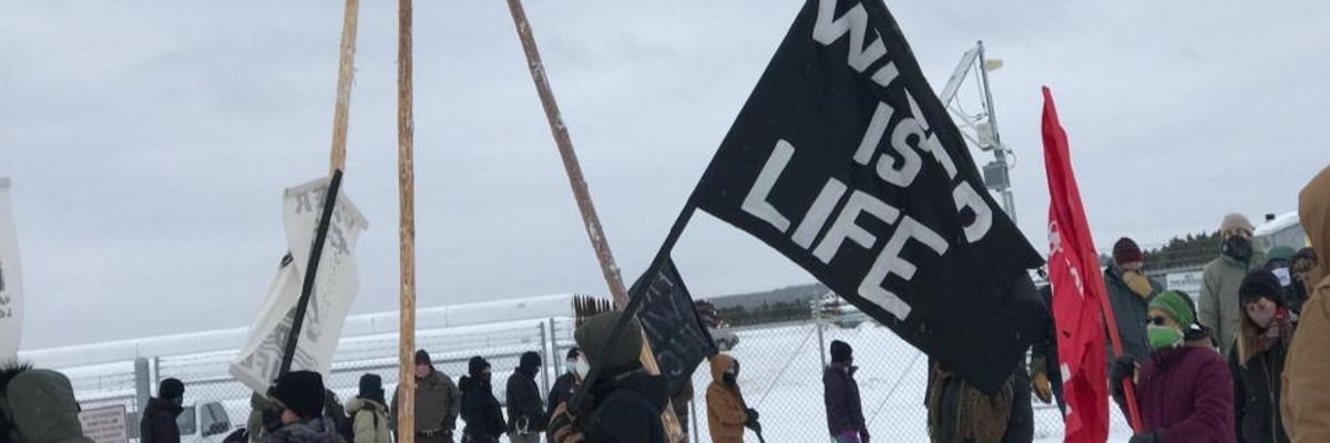 'A Tangible Way to Fight for the World I Want to Live In': Water Protector Arrested After Blockading Line 3 Pipe Yard