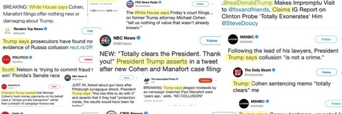 'Trump Says...': The Journalistic Scourge of Echo-Chamber Headlines