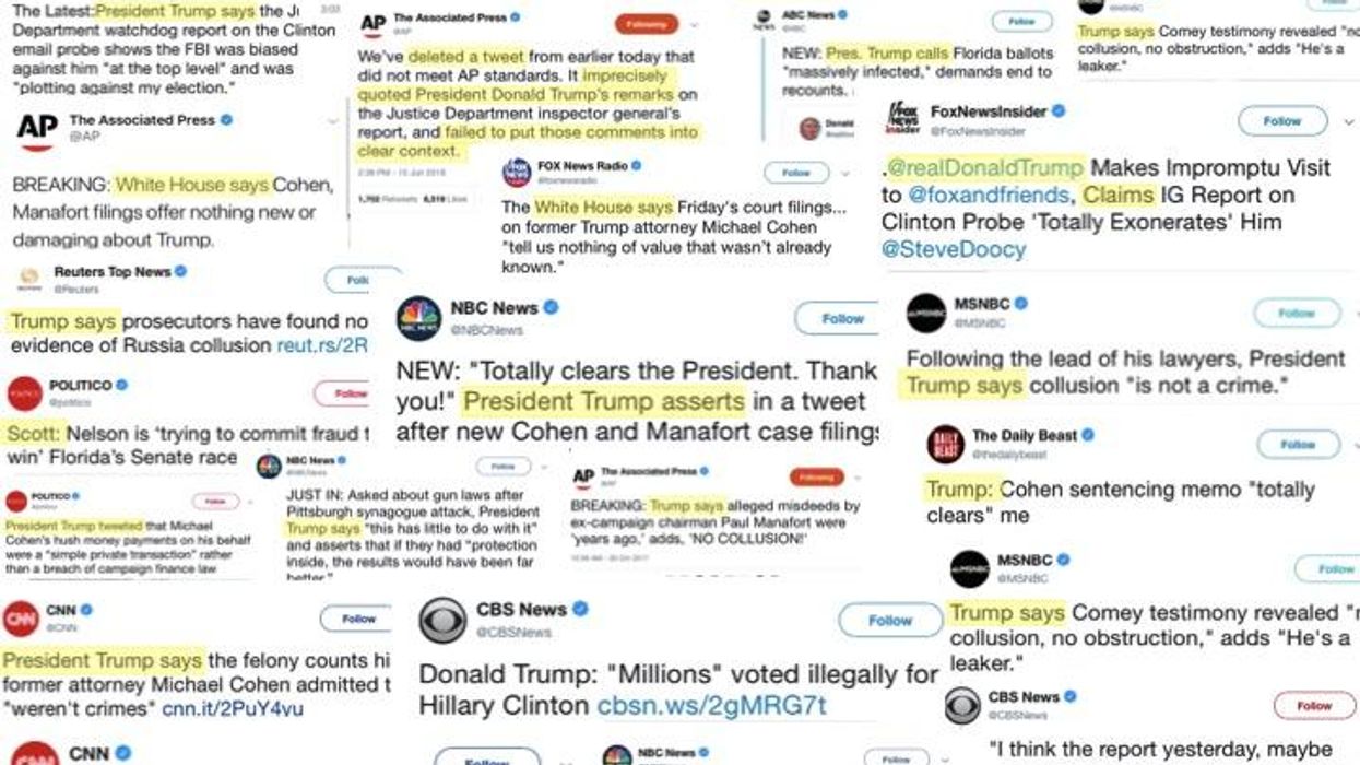 'Trump Says...': The Journalistic Scourge of Echo-Chamber Headlines